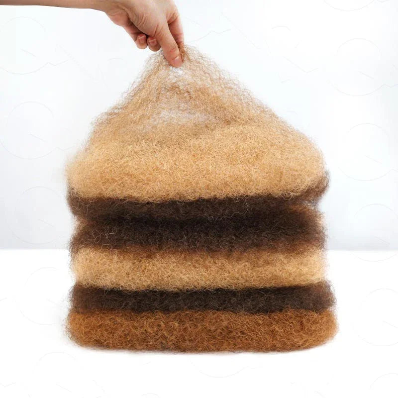 QVR Afro Kinky Bulk Hair No Attachment QVR Afro Curly Bulk Human Hair