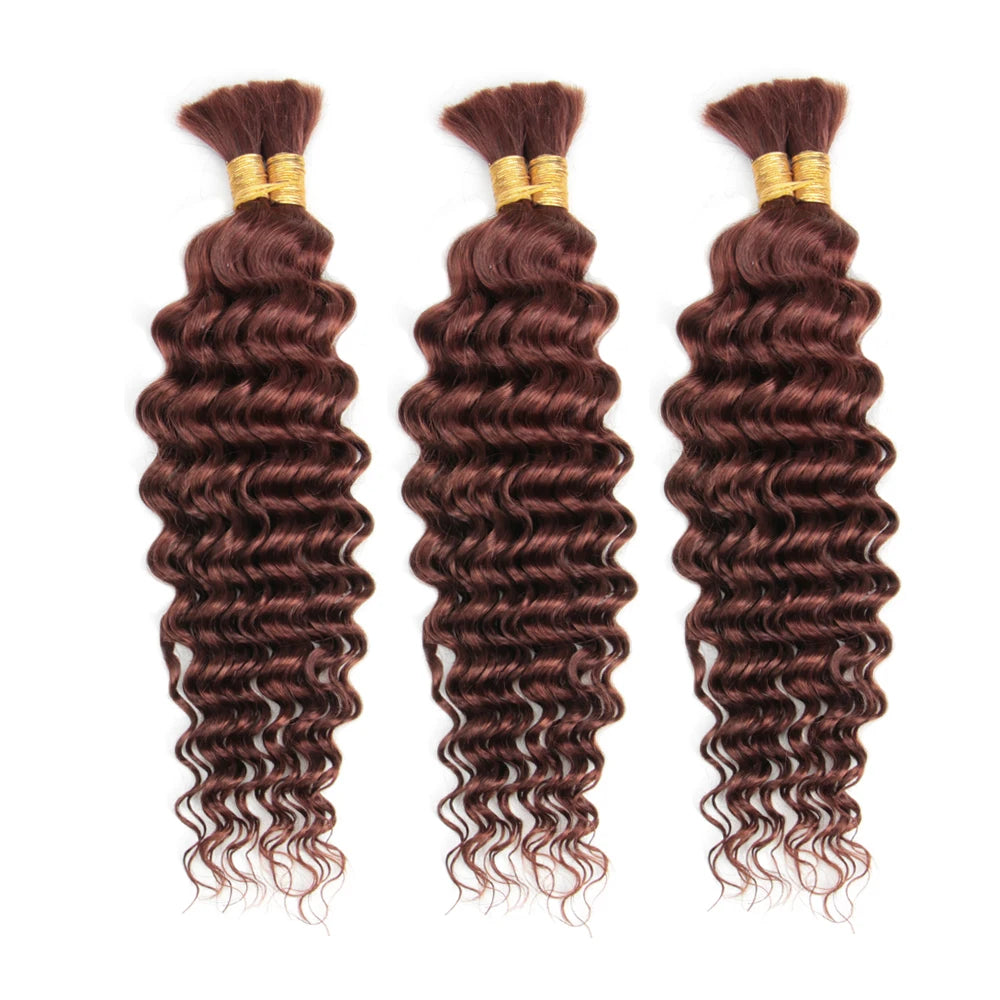 Deep Wave Bulk Human Hair for Braiding No Weft Human Braiding Hair