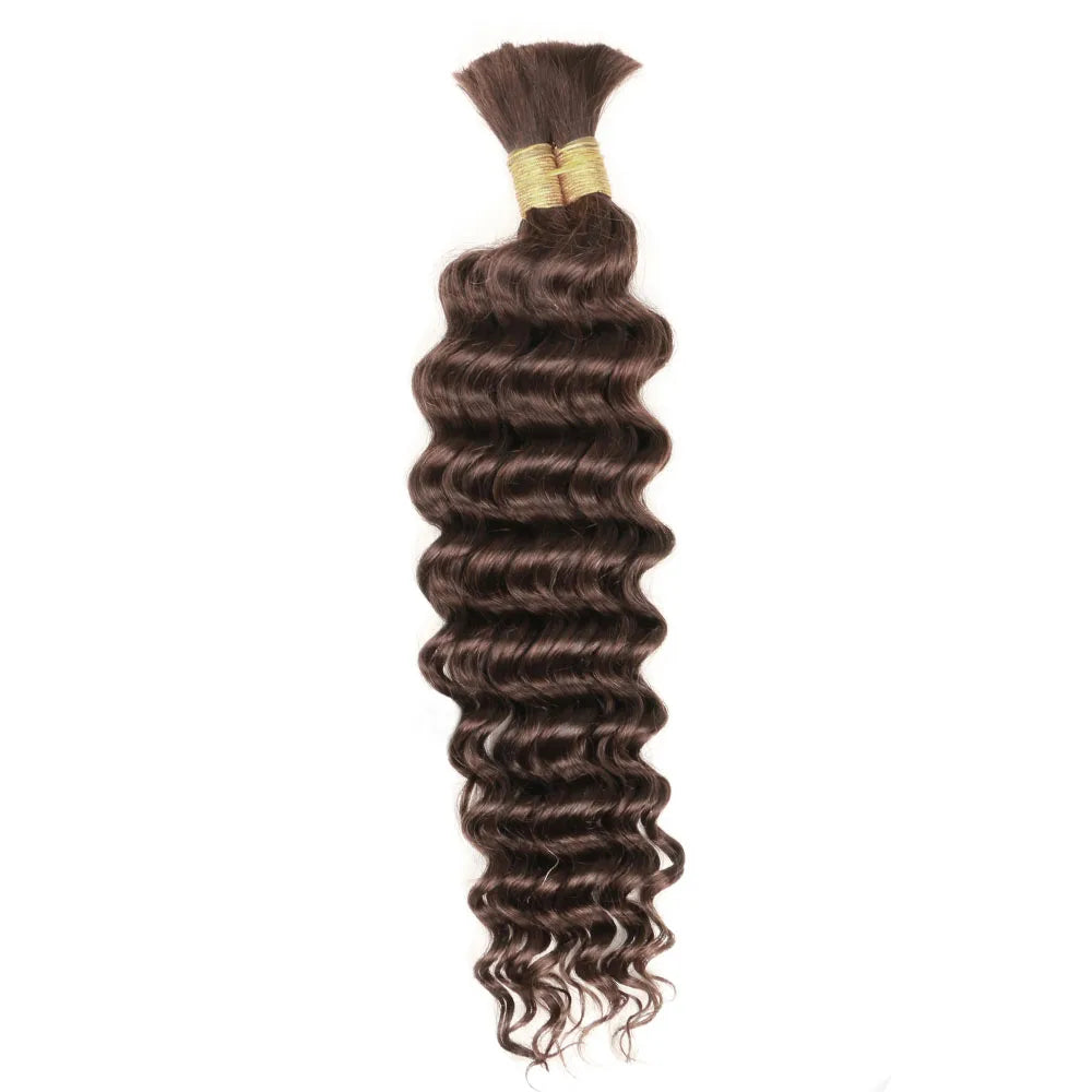 Deep Wave Bulk Human Hair for Braiding No Weft Human Braiding Hair