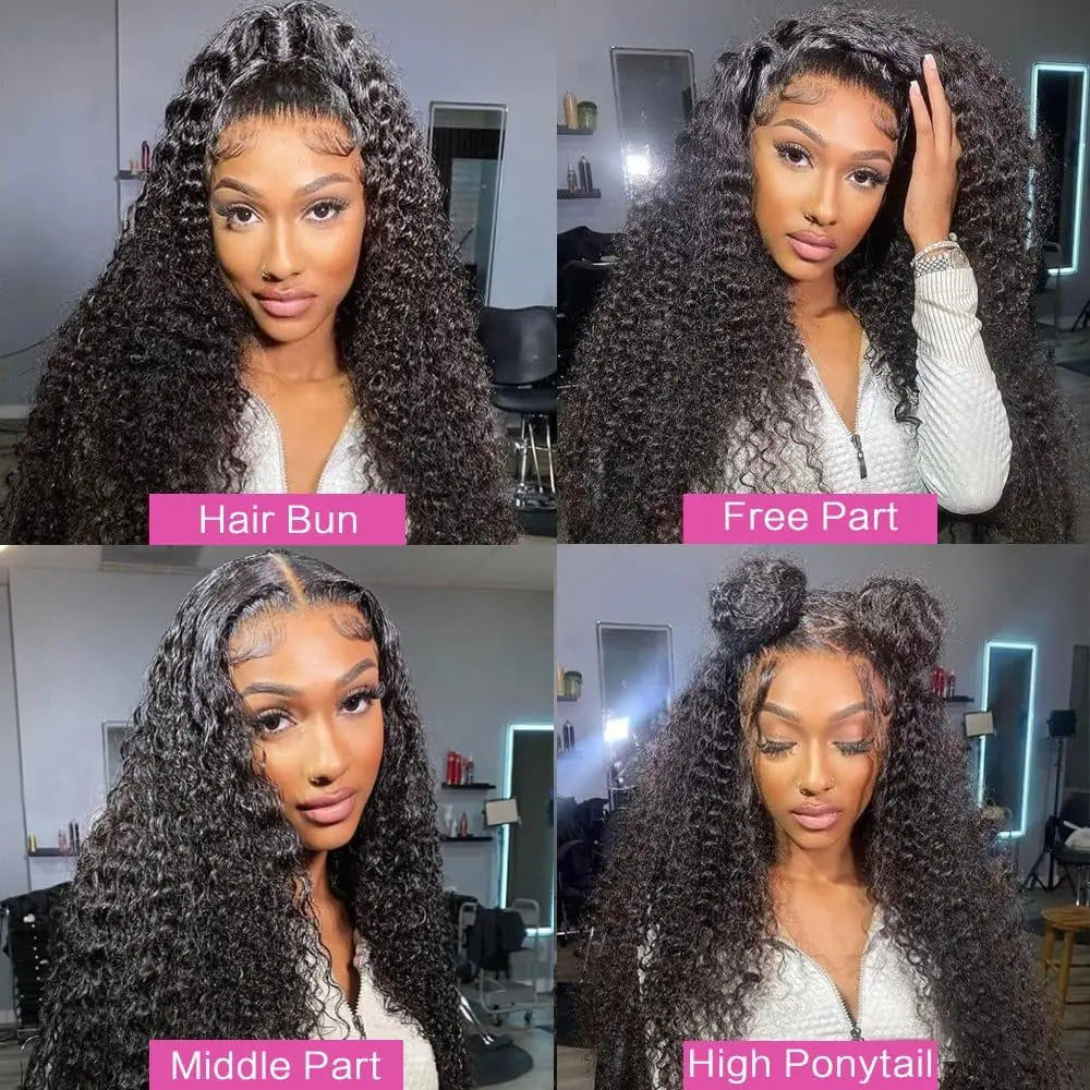 13x6 Hd Frontal Human Hair Pre-plucked Lace Brazilian Water Wave With Hd 13x4 Front Wig