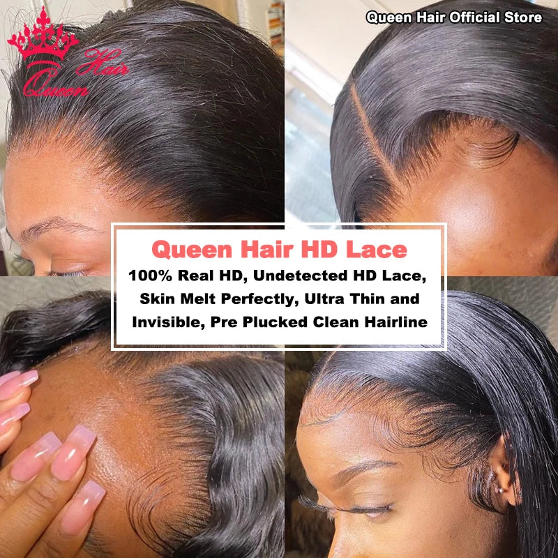 Queen Hair Loose Deep Real HD Lace Wig Raw Hair Pre Plucked
