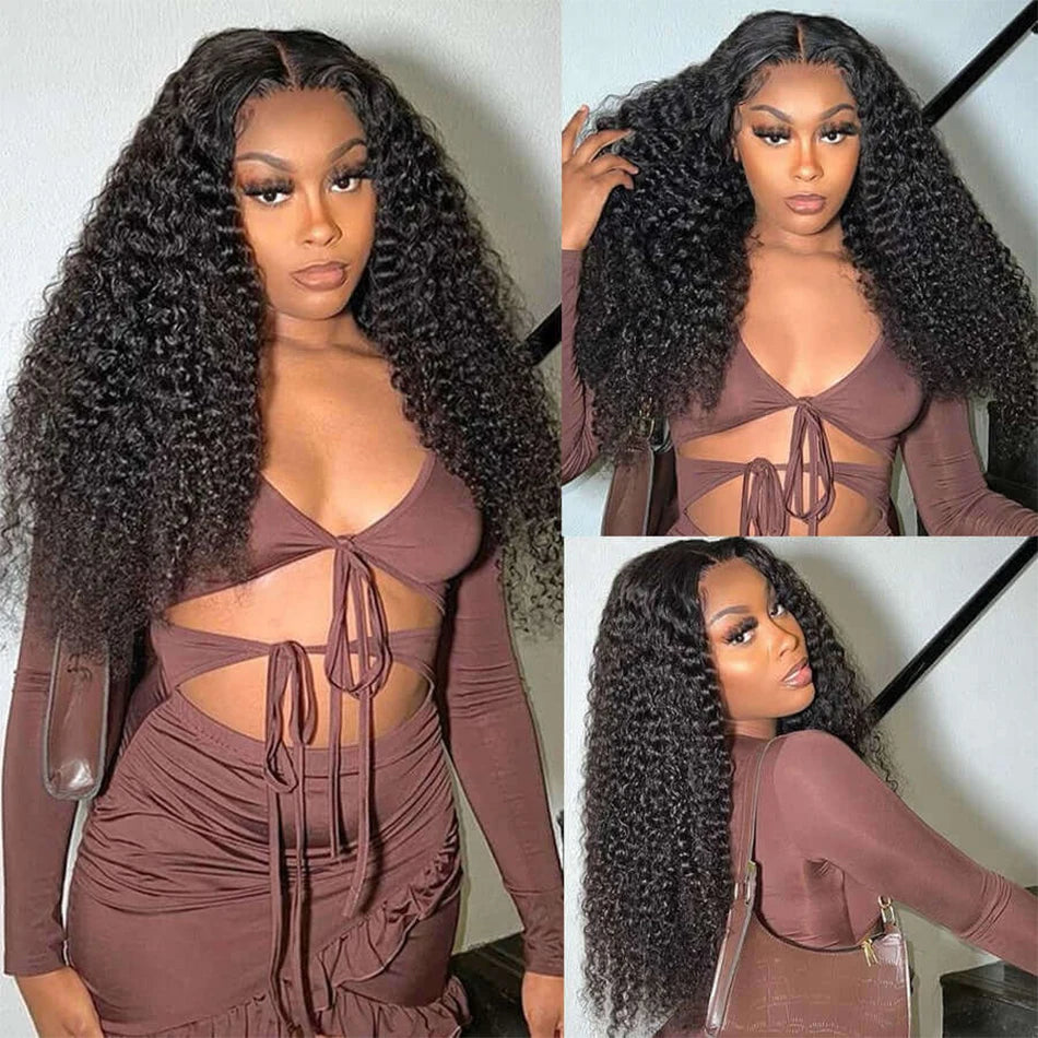 Kinky Curly 13x4 Lace Frontal Wig For Women 13x6 Glueless Human Hair Wig