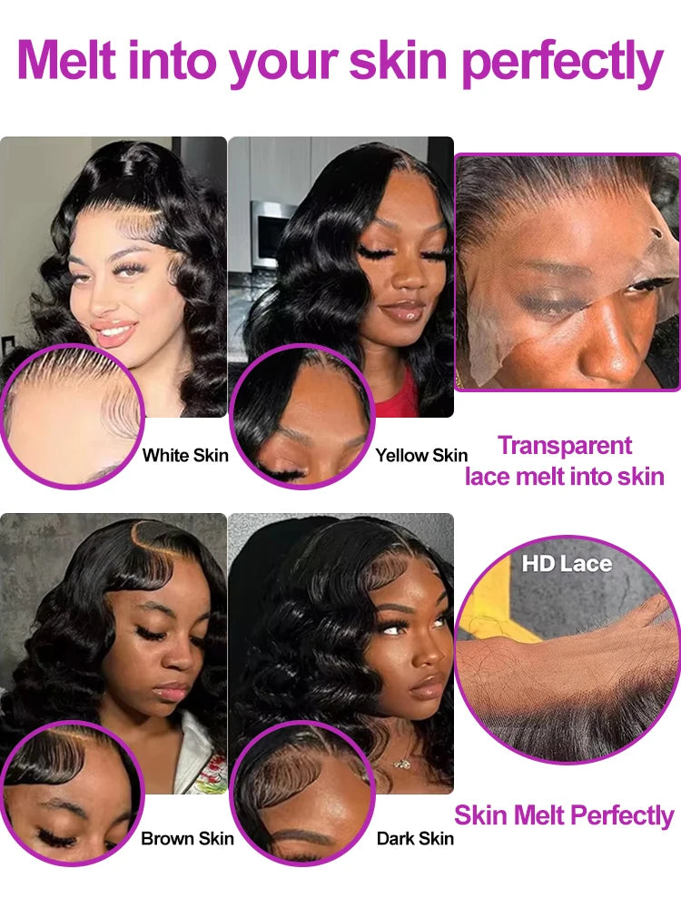 40 Inch Loose Deep Wave Lace Front Human Hair Wig Brazilian Nature Wave Curly Wigs Human Hair