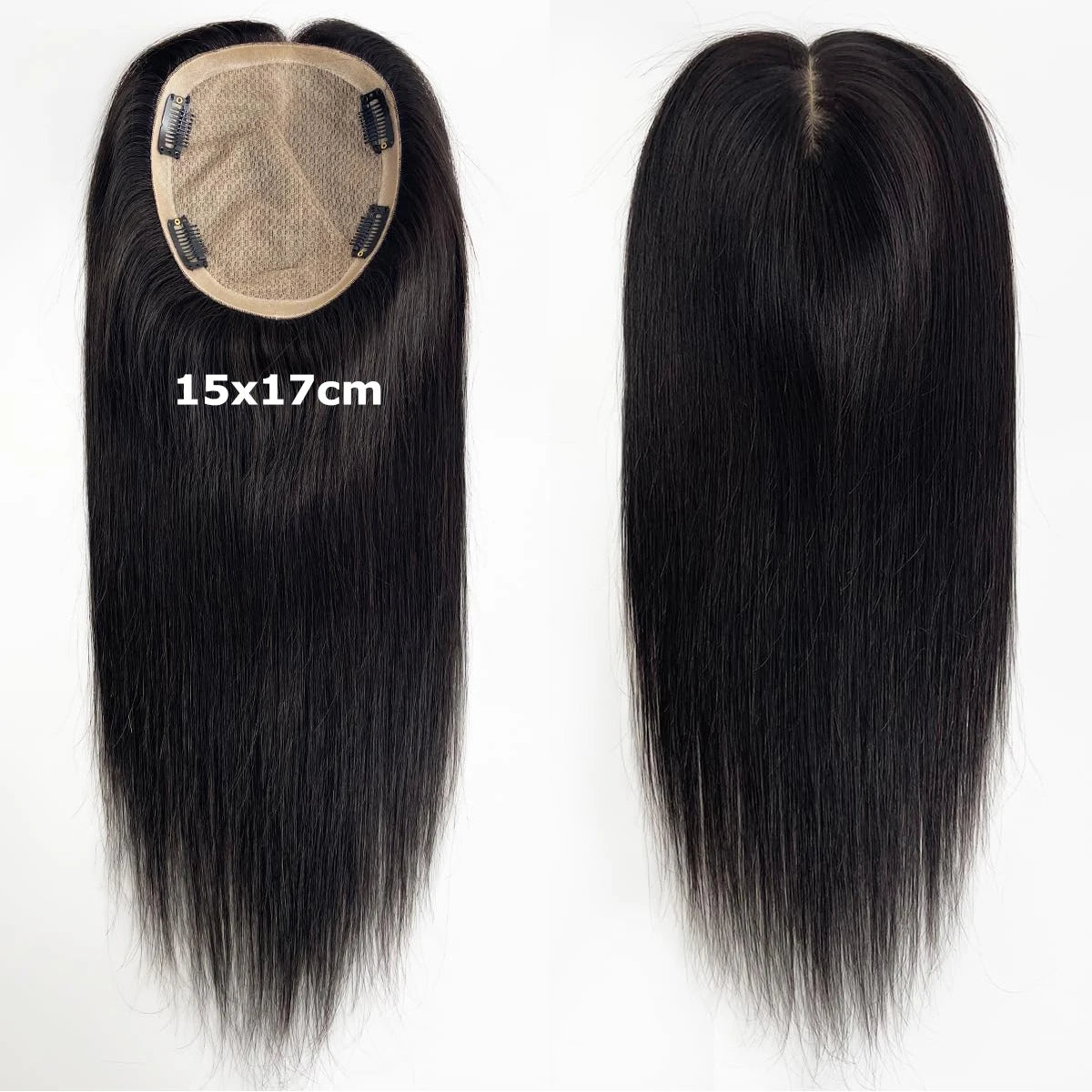 Woman Topper Human Hair Silk Base Topper Breathable Natural Scalp Top Virgin European Human Hair