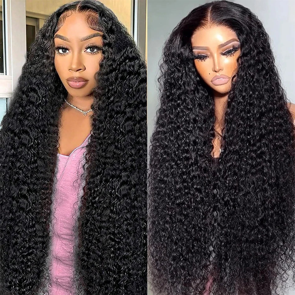 Wear and Go Glueless Wigs Deep Wave Human Hair Pre Plucked 13x4 Wet and Wavy Kinky