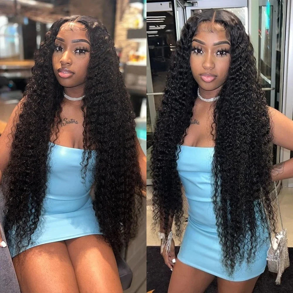 250 Density Water Wave 13x6 13x4 HD Lace Front Human Hair Wigs