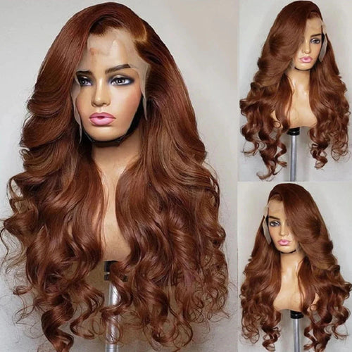 13x4 Brown Lace Front Human Hair Wigs