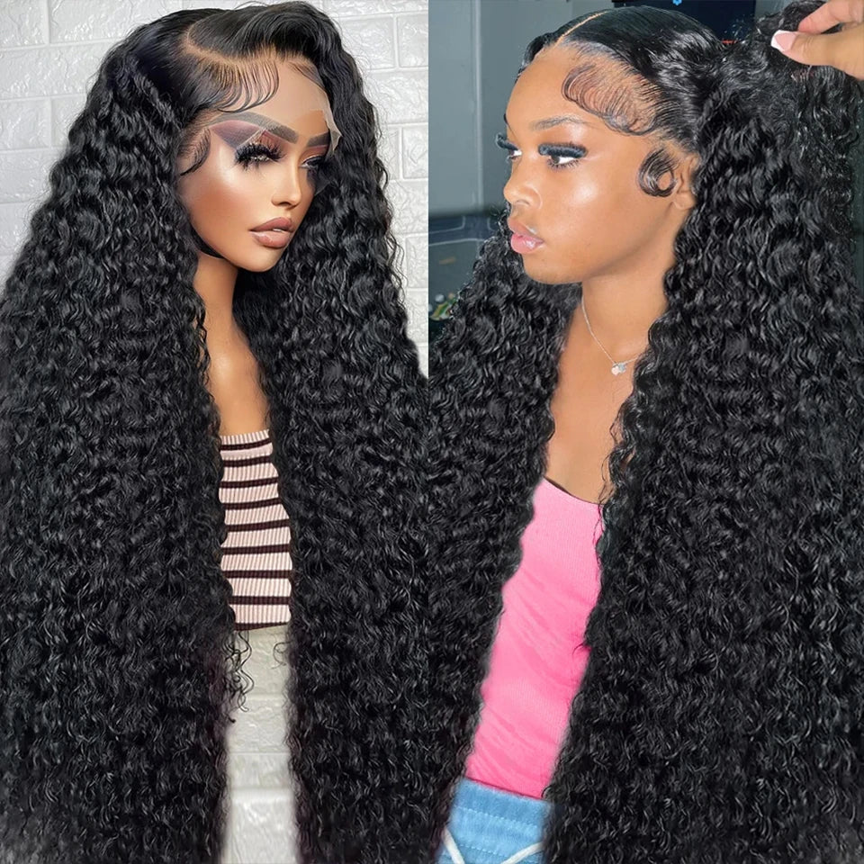 12A Afro Kinky Curly Human Hair 1/3/4 Bundles Deal 30 40 Inch Loose Deep  Curly Bundle HAIR