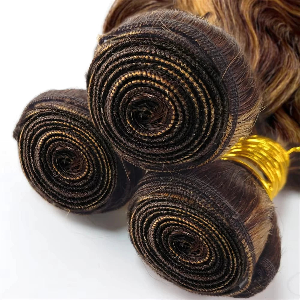 16A Highlight Ombre Body Wave Bundles Human Hair