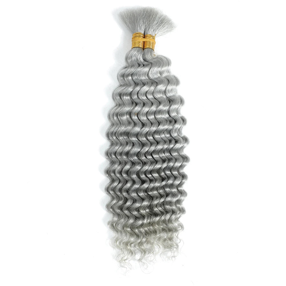 Deep Wave Bulk Human Hair for Braiding No Weft Human Braiding Hair