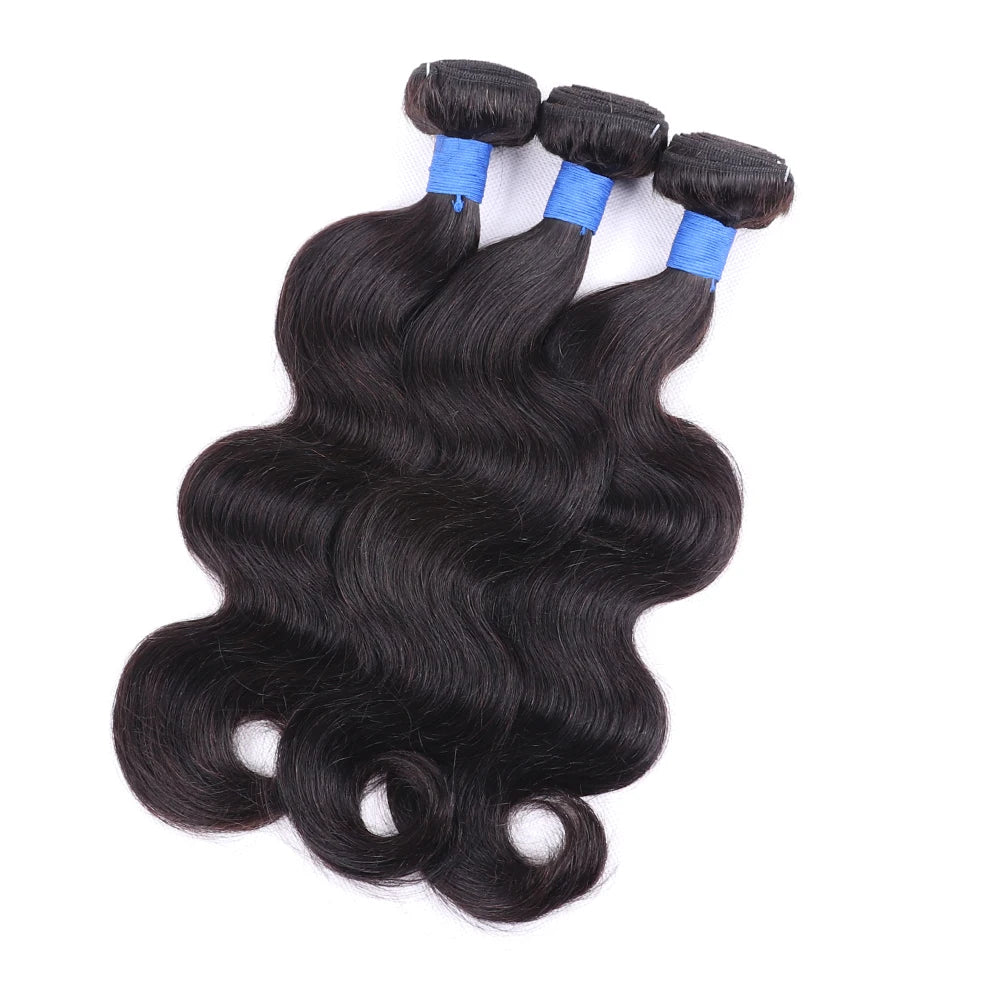 38 40 Inch Body Wave 3 4 Bundles Brazilian Remy Unprocessed Human Hair Wavy Doule Drawn Bundles