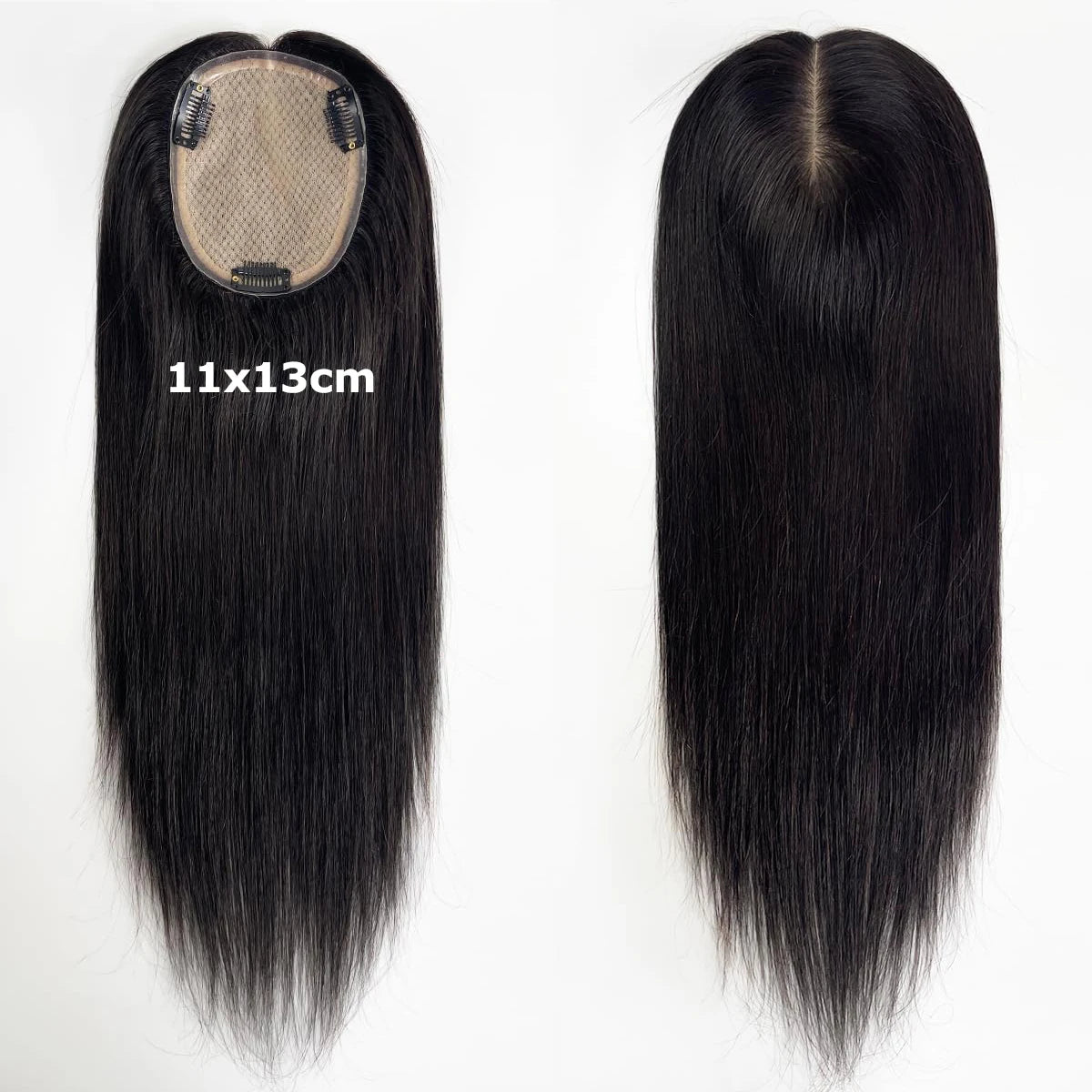 Woman Topper Human Hair Silk Base Topper Breathable Natural Scalp Top Virgin European Human Hair