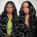 Body Wave Lace Front Human Hair Wig 30 36 40 Inches 200 Density Brazilian Remy 13x6 Transparent Hd Lace