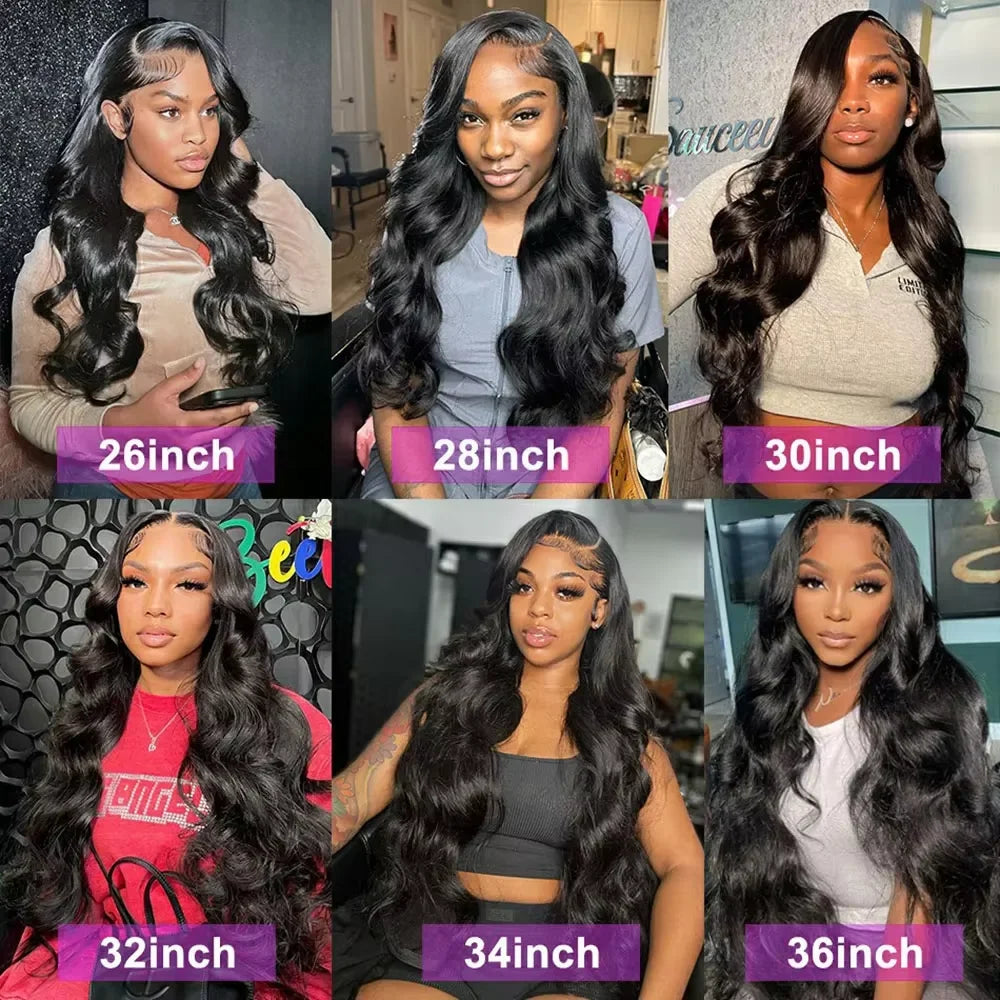 38 40 Inch Body Wave 3 4 Bundles Brazilian Remy Unprocessed Human Hair Wavy Doule Drawn Bundles