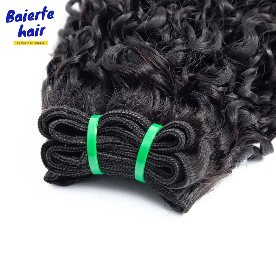 15A Pixie Curly Bundles Kinky Curly Human Hair 3/4 Bundles Deal Raw Virgin Curly