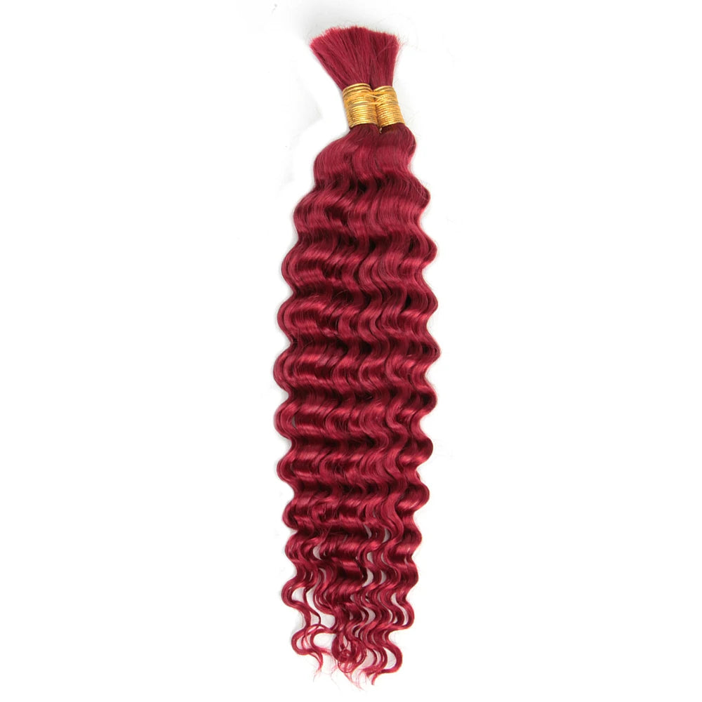 P4/27 Highligt Deep Wave Bulk Human Hair Braiding Blonde Curly Brazilian Human Hair