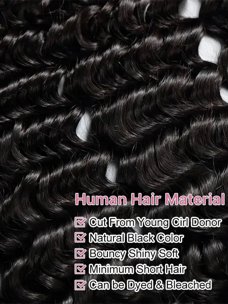300 High Density HD 13x6 Deep Wave Lace Frontal Wigs 40 50 Inch Jerry Curly Human Hair Wigs