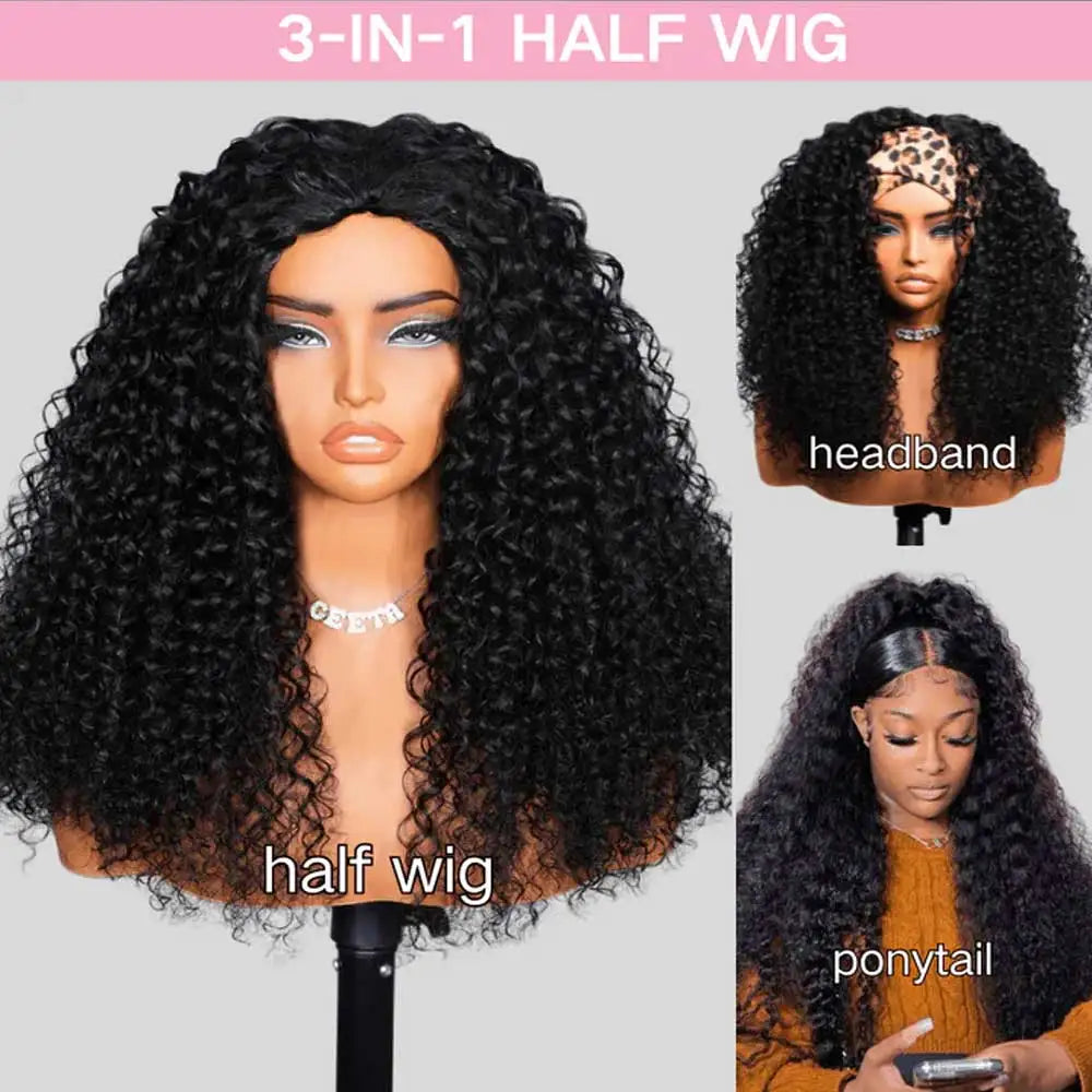 30 40 Inch Headband Wig Human Hair Body Wave Wig 200% Density Remy Human Hair Wigs