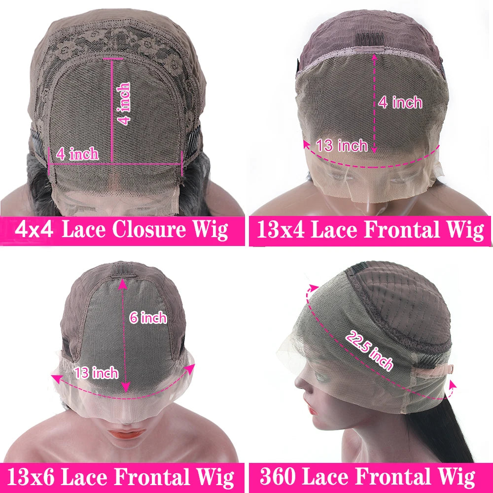 13x4 Brown Lace Front Human Hair Wigs