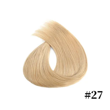 Clips In Human Hair Extensions 100% Real Human Hair Weft 7Pcs Clip in Natural hair