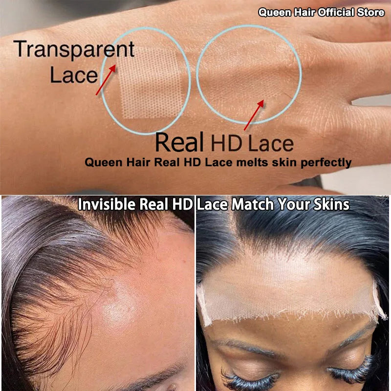 Queen Hair Loose Deep Real HD Lace Wig Raw Hair Pre Plucked