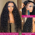 HD Deep Wave 13x4 Lace Frontal Remy 200% Density Curly 4x4 Closure