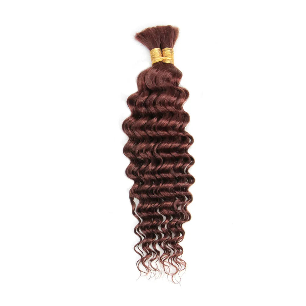 P4/27 Highligt Deep Wave Bulk Human Hair Braiding Blonde Curly Brazilian Human Hair