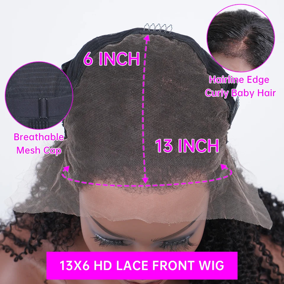 Body Wave Lace Front Human Hair Wig 30 36 40 Inches 200 Density Brazilian Remy 13x6 Transparent Hd Lace